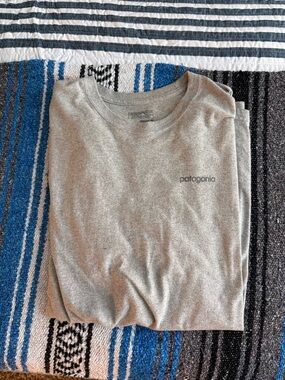 Patagonia Gray Logo Crew Tee
